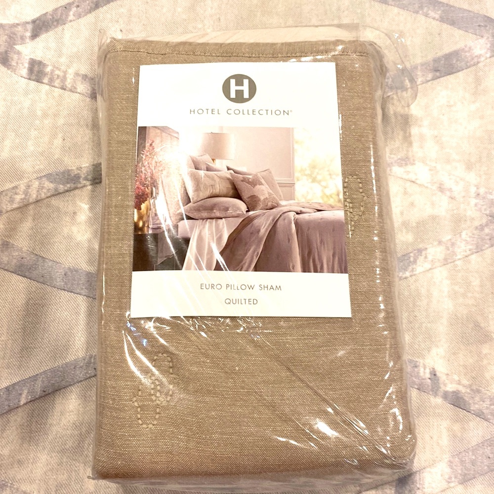 New Hotel Collection Remnant Euro Pillow Sham Retail $135